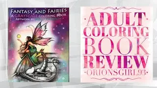 Fantasy And Fairies Grayscale Coloring Book Review by Molly Harrison