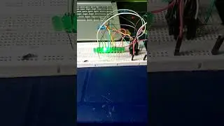 This is the CD4017 decade counter counting using the Arduino uno to get clock pulses.#CD4017