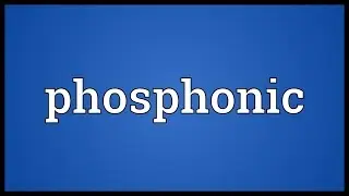 Phosphonic Meaning