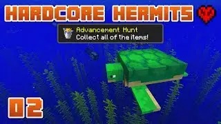 SO MANY ITEMS! 😱 | Hardcore Hermits | 02 | Minecraft Scavenger Hunt Challenge
