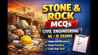 Building Materials: Rocks & Stones AI MCQs CIVIL ENGINEERING AE/JE