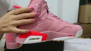 Air Jordan 6 pink men shoes IG@kingking4345