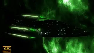 4K Assimilated Prometheus USS Ariel Vs x4 Klingon Neghvar - Star Trek Bridge Commander (Remastered)