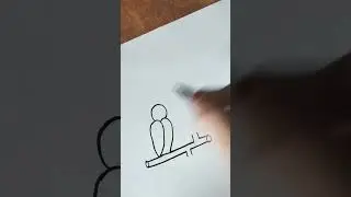 how to draw a bird using number 22#amazing scene#tips#viral video#satisfying video