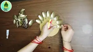 Beautiful Wall hanging craft using plastic spoon/ Home decoration/ DIY wall decor /Wall decoration