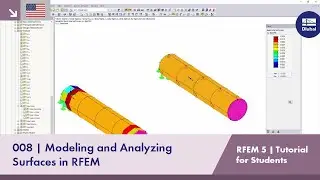 RFEM 5 Tutorial for Students | 008 Modeling and Analyzing Surface in RFEM