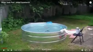Stock Tank Pool - Initial Experience