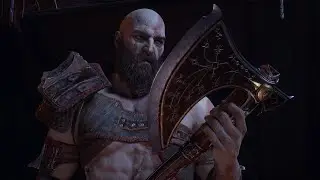 How Kratos Puts Down His Blades Vs His Axe