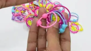 GIRLS SMALL SIZE FLEXIBLE POLYURETHANE HAIR BANDS PACK OF FIFTY