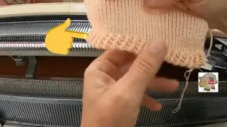 Barra dupla enfeitada feita em m&aacute;quina de tric&ocirc;