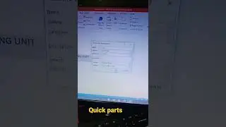 Ms word || quick parts #computer #viral #treding#tricks #youtube #msword