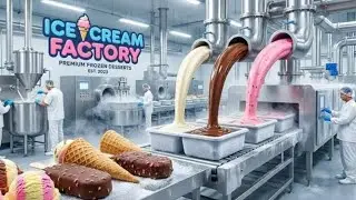 Inside a Modern Ice Cream Factory: How Creamy Ice Cream Is Made (Full Process)
