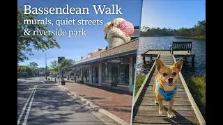 Bassendean & riverside walk in Hodge's Park at South Guildford: murals, empty streets & nature.