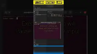 Python Infinite loop |#python #shorts #pythonprogramming