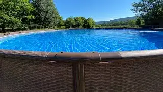 Coleman BestWay Pool 22’x52” site prep ground leveling sand filter & pump installation How to review