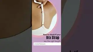 How to check if your bra strap are the right length #brasize #breastcare #breasthealth #shorts