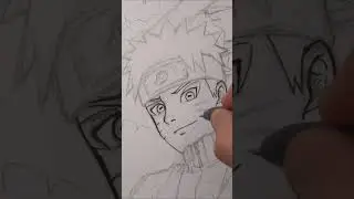 Drawing Naruto (How I Ink) #drawwithdan #shorts