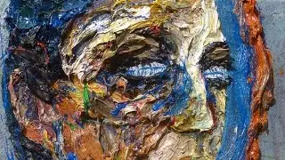 m973 - Original oil paintings female outsider portrait impressionism art deco realism
