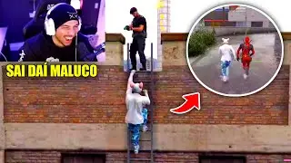 CJ DEU A FUGA MAIS ENGRAÇADA DO GTA RP !!!