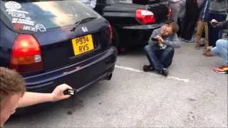 Honda Civic Turbo B16 Bee R Rev Limiter, anti-lag Loud and Flames