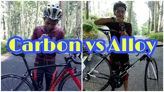 PERBANDINGAN BERAT ROADBIKE CARBON & ALLOY
