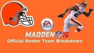 Madden 16  Official Roster Breakdown- Cleveland Browns