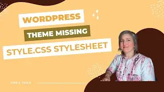 WordPress theme missing style.css stylesheet