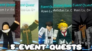 *NEW* 5 Event Quests Location In Anime Story Halloween Update !