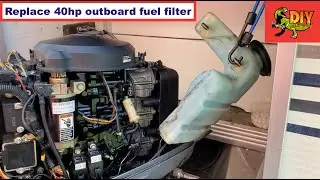 Replace Mercury Mariner 40hp outboard fuel filter