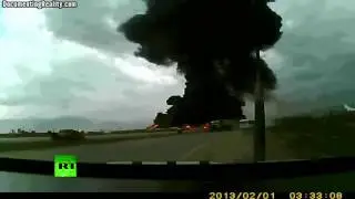 Dramatic footage Cargo Boeing 747 crashes at Bagram Airfield [HD]