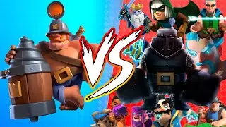 GRAN MINERO VS TODAS LAS CARTAS LEGENDARIAS DE CLASH ROYALE / Byluant