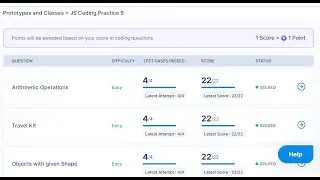 Prototypes and Classes in JavaScript essentials Js Coding Practice 6 answers| Nxtwave intensive 2.0
