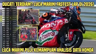 Kejutan! Ducati Terdiam? Luca Marini Fastest Lap di Test! Marini Puji Kemampuan Analisis Data Honda