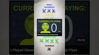 Я играл в игры Steam, в которые никто не играет ❌