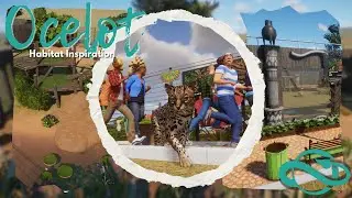 Super Easy Ocelot Habitat Building Inspiration - Planet Zoo America's Animal Pack Speedbuild