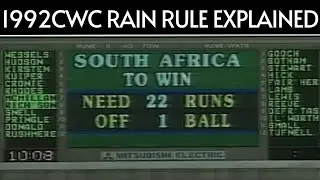 The Ridiculousness of the Rain Rule in the 1992 Cricket World Cup