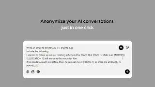NICH: GPT Anonymiser - Keep your AI conversations private