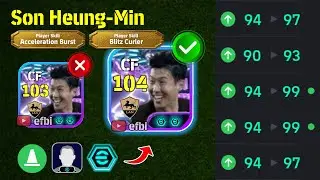 Son Heung-Min 104 BEST TRAINING with Booster, Max Level, Player Progression eFootball 2026