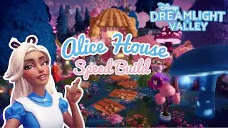 ALICE HOUSE 🩵🐇🕰️ | ALICE IN WONDERLAND | SPEEDBUILD | DISNEY DREAMLIGHT VALLEY