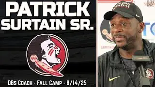 Patrick Surtain Sr. FSU Football Practice Interview 8-14-25 | Florida State Football | Warchant TV