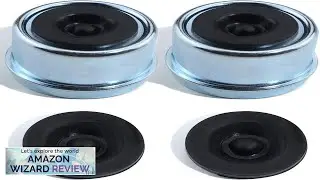 2pcs Trailer Axle Dust Cap Cup Grease Cover 1.98