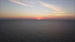 Drone Footage of Beautiful Beach Sunset