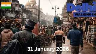 Walking in Delhi 2026 | Chandni Chowk Market Full Walk Through | Delhi Street Walk | Walk In World