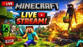 Minecraft Live | New Survival World 😱 | Hindi