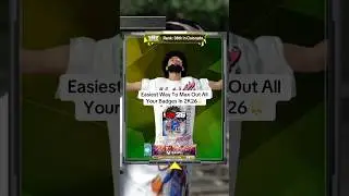 Fastest & Easiest Way To Max Out Your Badges In NBA 2K26🌟 | #nba2k26 #2kcommunity #2k26 #fyp