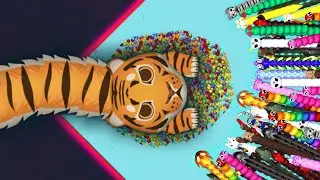 SNAKE IO🐍 MONSTER TAIGA SNAKE 🐍 VS 1000 PRO GIANT SNAKES 🐍 EPIC SNAKEIO GAMEPLAY #snakegame #games 