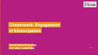 Projet &eacute;ducatif de Lyon 2021-2026 - podcast : 3 ambitions