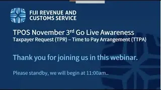 TPOS Webinar Consultation - Time To Pay Arrangement