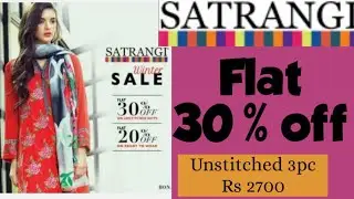 BONANZA SATRANGI Upcoming New Year Winter Sale 30% Flat Discount Latest Top Fashion Designs |Trend