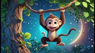 Sleepy Time for Monkey Moe | Bedtime Song for Kids | Gentle Night Routine with Rhyme Zoo